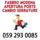 Fabbro Modena Apertura Porte Cambio Serrature