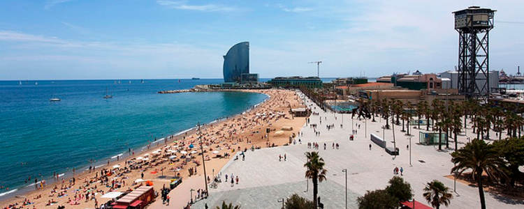 La spiaggia di Barcellona